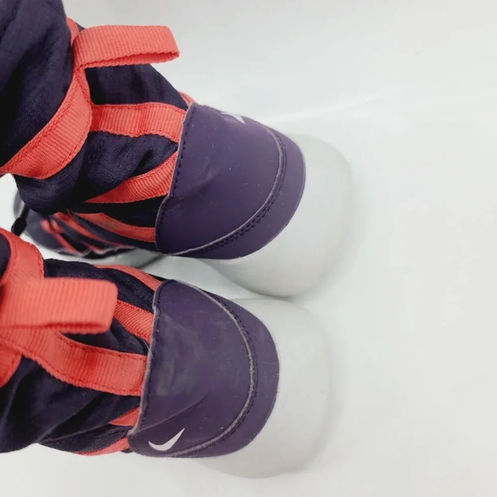 Nike Girl's‎ Purple Pink Roshe One-High 807758-501 Ankle Snow Boot Size 3.5